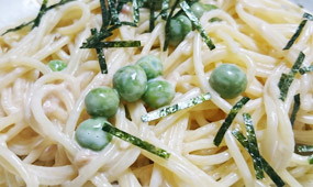 うすいえんどうのパスタ