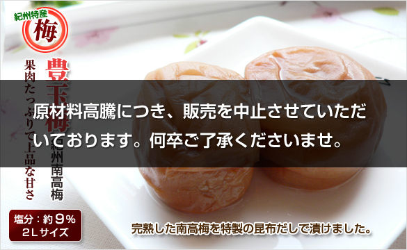 紀州南高梅 梅干し 豊玉梅