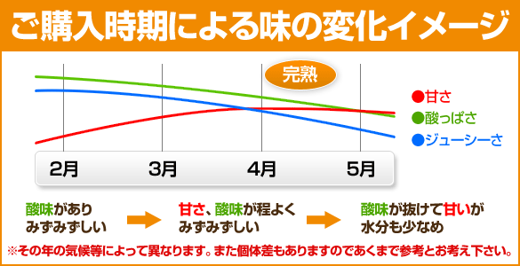 八朔の味と水分量の目安