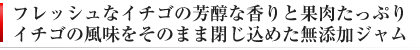 新鮮なイチゴを使った完熟いちごジャム