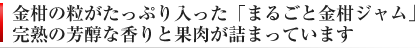 金柑の粒がたっぷり入った完熟金柑ジャム