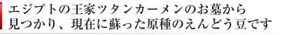 ツタンカーメンえんどう豆